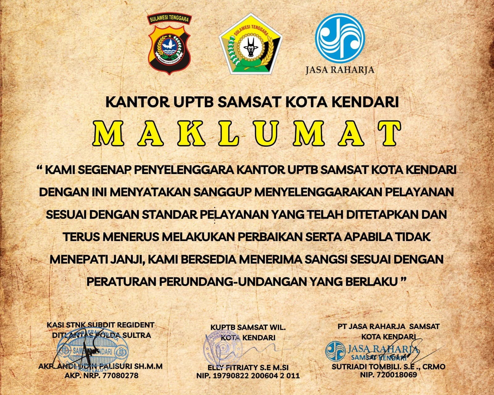 Maklumat Pelayanan